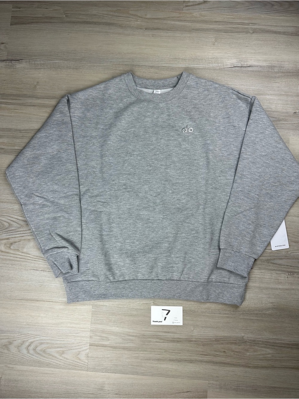 Alo Accolade Crewneck ‘Heather Grey’